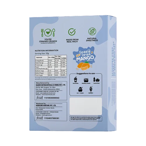 Freeze Dried Mango cubes