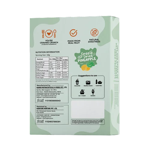 Freeze Dried Pineapple cubes